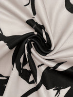 Women’s Elegant Two-Piece Dress Suit – Knit Cardigan Jacket & Lace-Up Suspender Dress | Floral Print Outfit for All Seasons