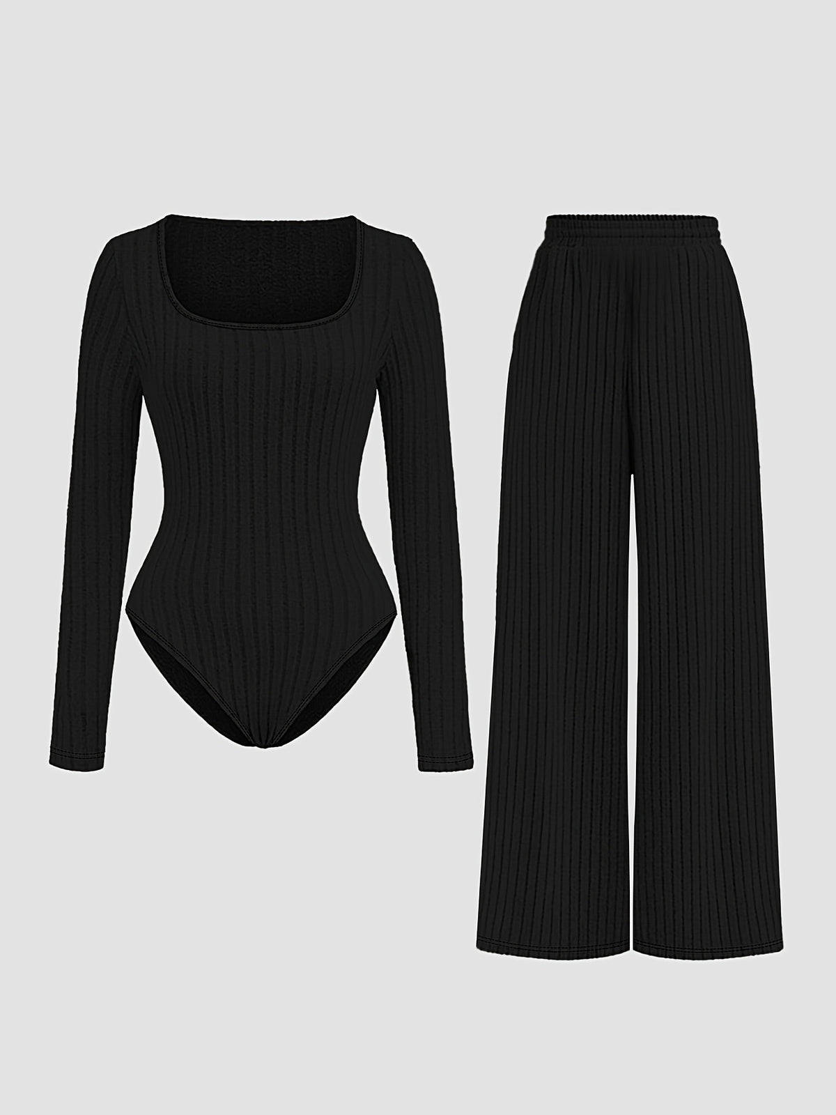 Girls’ Outdoor Two-Piece Set – Long Sleeve Top & Pants | High-Stretch Casual Outfit for Teens (14+ Years)