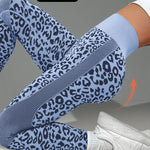 Yozy Women’s Leopard Print Yoga Pants – High Stretch Non-Slip Leggings with Elastic Waistband | Breathable Gym & Casual Fitness Pants