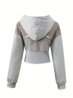 Women’s Two-Piece Hoodie Set – Sweet & Spiky Streetwear Style | Casual Sports Pullover Top for Spring, Summer & Autumn 2025