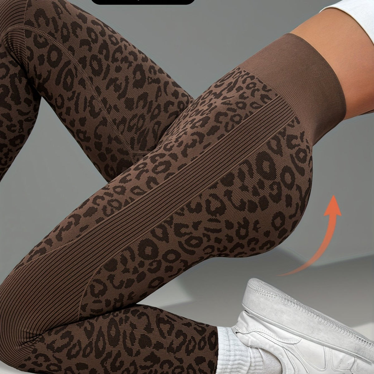 Yozy Women’s Leopard Print Yoga Pants – High Stretch Non-Slip Leggings with Elastic Waistband | Breathable Gym & Casual Fitness Pants