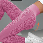 Yozy Women’s Leopard Print Yoga Pants – High Stretch Non-Slip Leggings with Elastic Waistband | Breathable Gym & Casual Fitness Pants