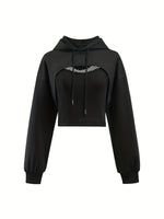 Women’s Two-Piece Hoodie Set – Sweet & Spiky Streetwear Style | Casual Sports Pullover Top for Spring, Summer & Autumn 2025