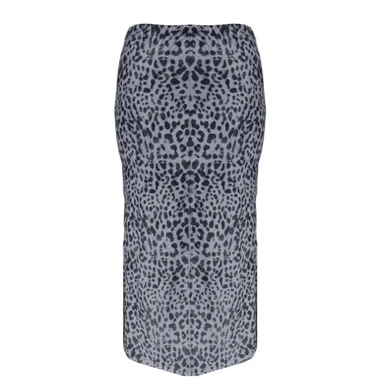 Women’s Sexy Elegant Leopard Print Midi Skirt – Summer Fashion Casual Chic Dress Style for Ladies