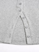 Women’s Summer Two-Piece Set – Thin Ribbed Button Vest with Wide Leg Pants | Casual Ice Sense Outfit