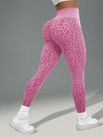 Yozy Women’s Leopard Print Yoga Pants – High Stretch Non-Slip Leggings with Elastic Waistband | Breathable Gym & Casual Fitness Pants