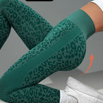 Yozy Women’s Leopard Print Yoga Pants – High Stretch Non-Slip Leggings with Elastic Waistband | Breathable Gym & Casual Fitness Pants