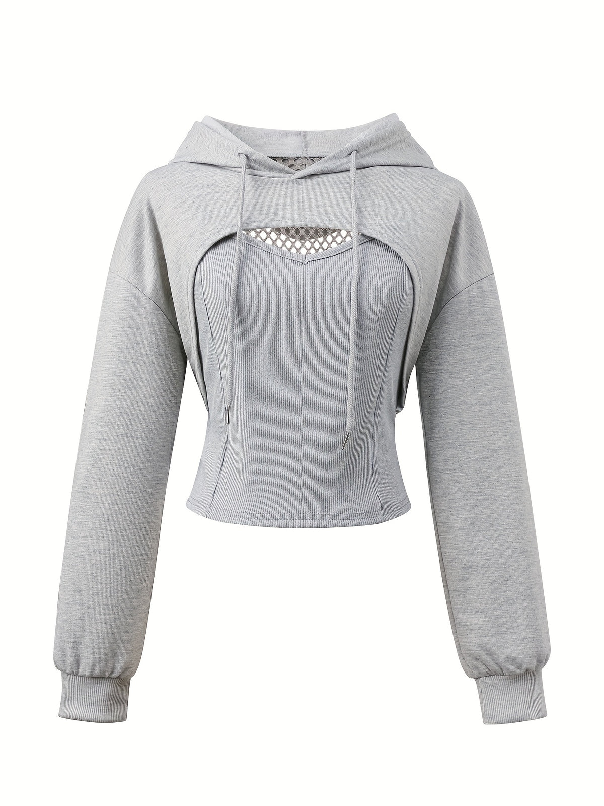 Women’s Two-Piece Hoodie Set – Sweet & Spiky Streetwear Style | Casual Sports Pullover Top for Spring, Summer & Autumn 2025